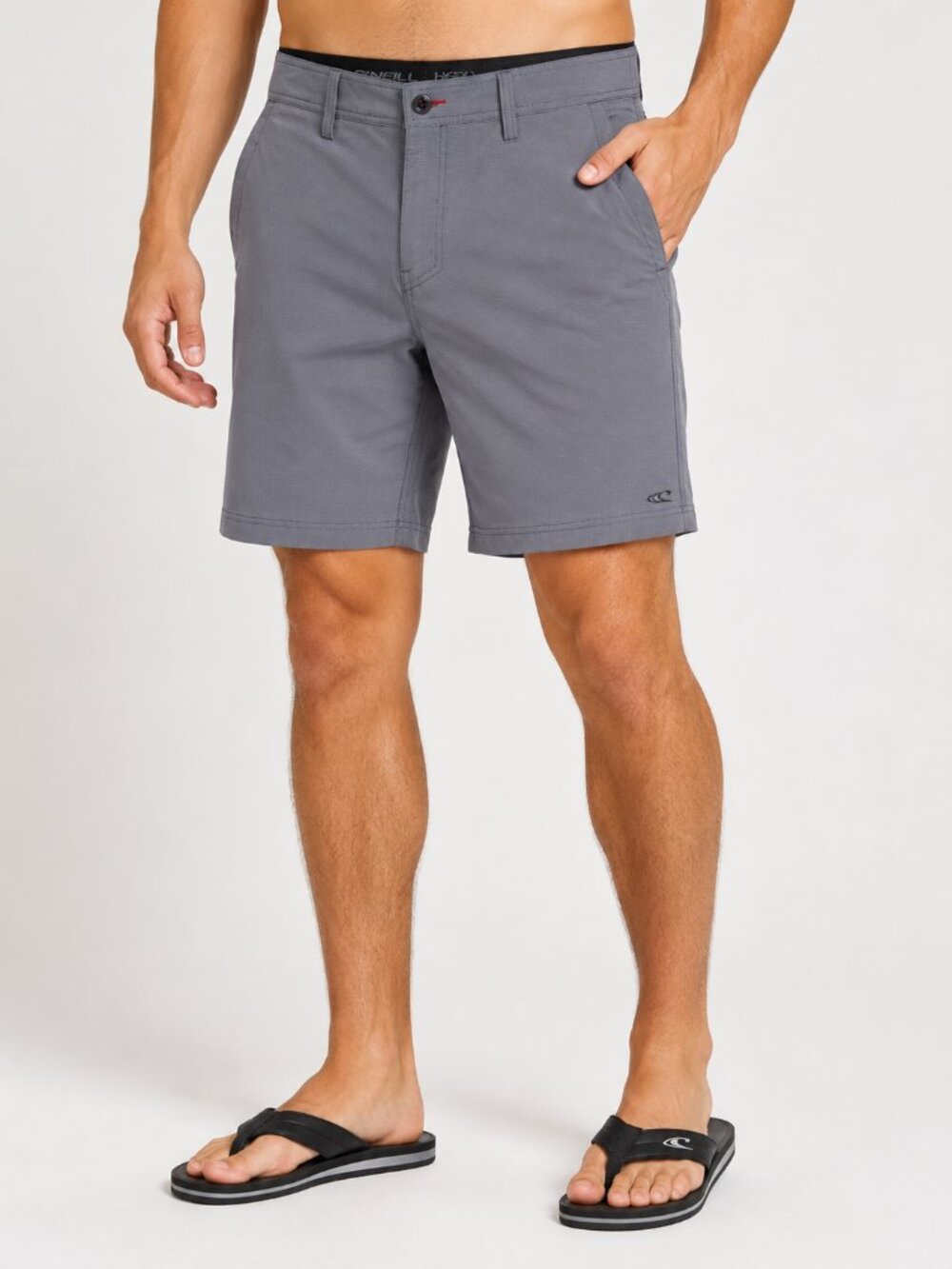 O'Neill Hybrid Men's 32 Grey Stretch Board Shorts Quick Dry Chino Style